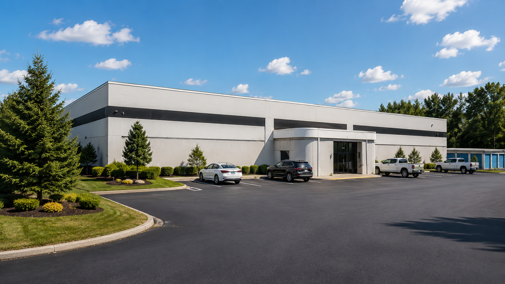 Existing storage building at 1155 Powers Ferry Place, Marietta